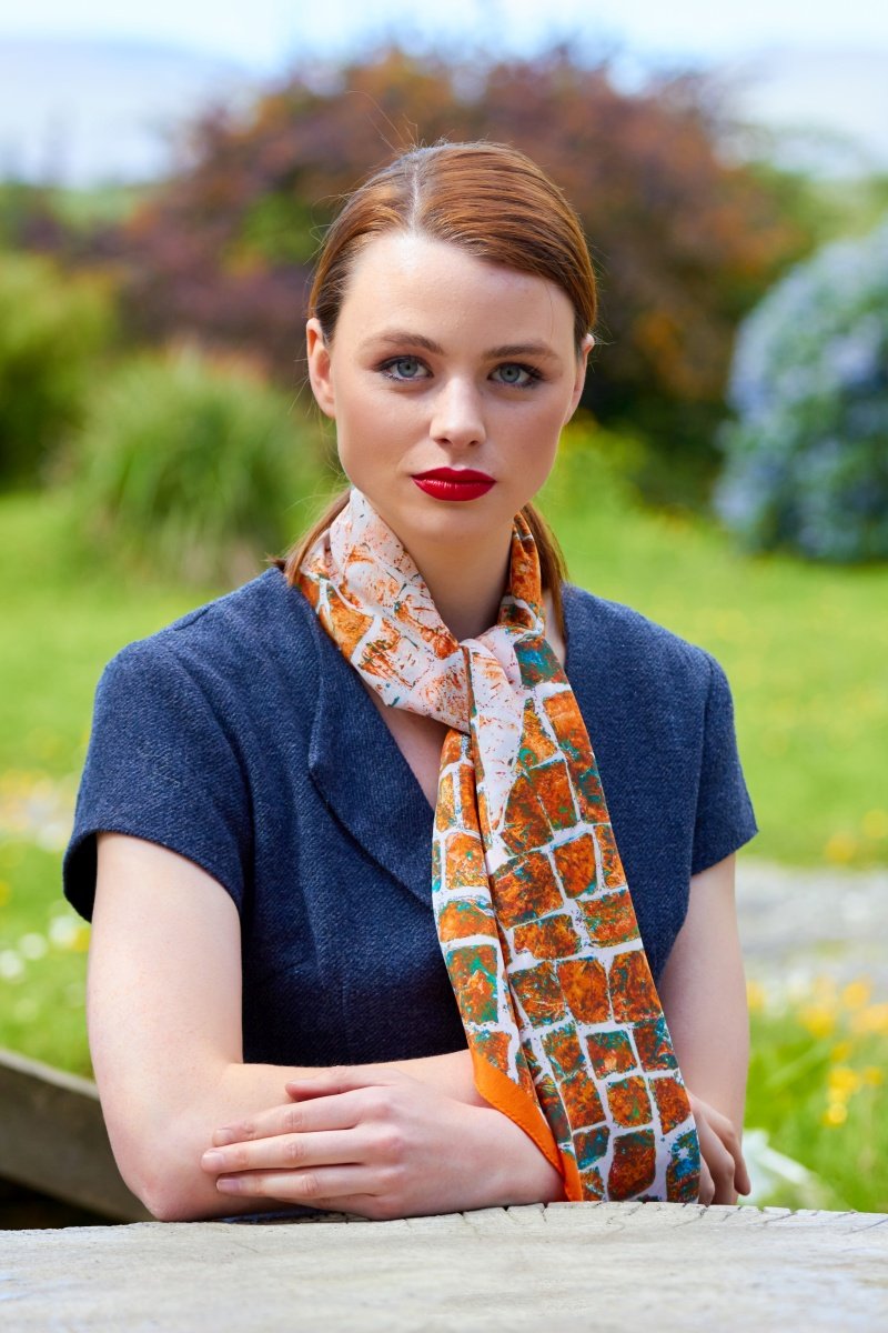 Large Square Silk Scarf - Luxury Satin Silk Fashion Accessory